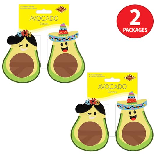 Beistle Adult Avocado Glasses Set, 2ct.